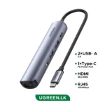 UGREEN 5 - in - 1 Type C HUB - CM418 - 10919 - 1 Year Warranty