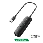 UGREEN 4 - Port 0.25 Meter USB 3.0 Hub (Black) - CM416 - 10915 - 1 Year Warranty