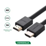 UGREEN 1 Meter 4K@60Hz HDMI Male to Male Cable - HD104 - 10106 - 1 Year Warranty