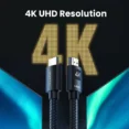 UGREEN 1 Meter 4K@60hz HDMI Male to Male Nylon Braided Cable - HD119 - 30999 - 1 Year Warranty - Image 3