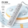 UGREEN 3-Outlet Surge Protector Master Switch Extension Code With 30W Type-C Port + Dual USB Ports - CD286 - 15461 - 1 Year Warranty - Image 3