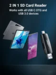 UGREEN 3.0 TF/SD Type-C and USB Multifunction Card Reader - CM304 - 80191 - 1 Year Warranty - Image 7