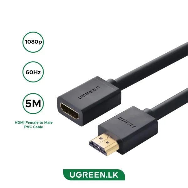UGREEN-5-Meter-HDMI-1080p60hz-Male-to-Female-Extension-Cable--Black--HD107-10146-UGREEN-SRI-LANKA.webp
