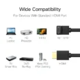 UGREEN 2 Meter 4K@60Hz HDMI Male to Male 90 Degree Black Cable - HD103 - 10173 - 1 Year Warranty - Image 9