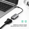 UGREEN Type-C To VGA Aluminum Alloy Converter - CM160 - 50316 - 1 Year Warranty - Image 4
