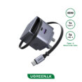 UGREEN 45W Nexode Pro GaN (USB-A*1 + Type-C*1)  Fast Charger with Retractable Cable - X614 - 65823 - 1 Year Warranty