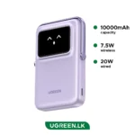 UGREEN 10000mah 20W Uno Series Magnetic  Wireless Power Bank With Stand - PB572 - 45328- 1 Year Warranty