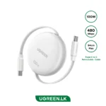 UGREEN 94cm Max 100W Nexode Retractable Type-C to Type-C PD Fast Charging Cable - L531 - 95673 - 1 year warranty