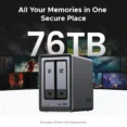 UGREEN NASync DXP2800 NAS - 2 Bay - 76TB - 25227 - 1 Year Warranty - Image 3