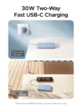 UGREEN 10000mAh 15W Qi2 MagFlow Air Magnetic Power Bank (Star Blue)- PB570 - 65839B - 1 Year Warranty - Image 6