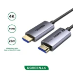 UGREEN 25 Meter 4K Fiber Optic HDMI Cable Male to Male Aluminum Shell - HD178 - 45506 - 1 Year Warranty